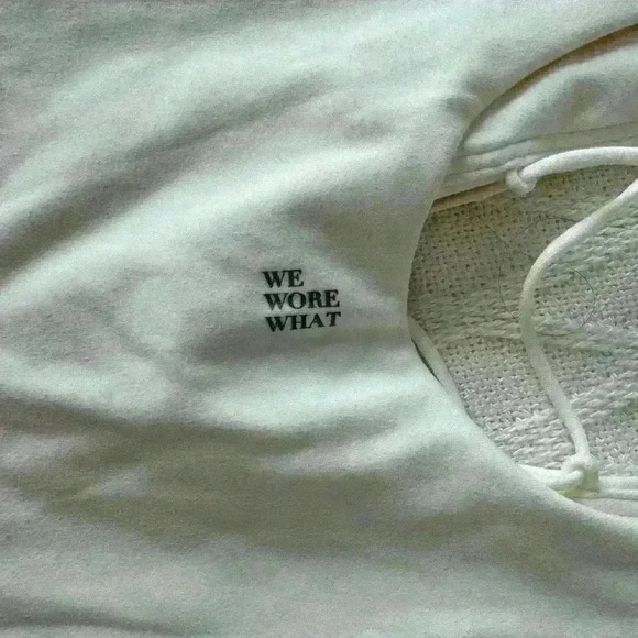 WeWoreWhat Lace Up Romper - Picture 4 of 4